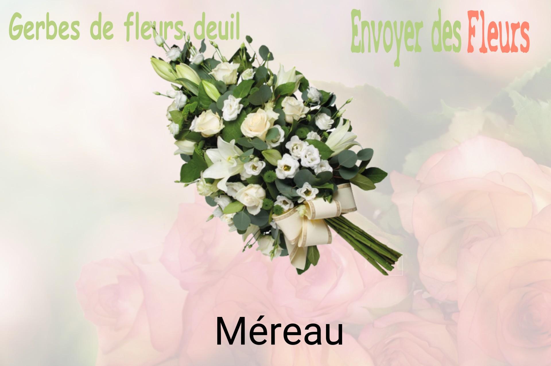 Gerbe de fleurs de deuil livrée à Méreau